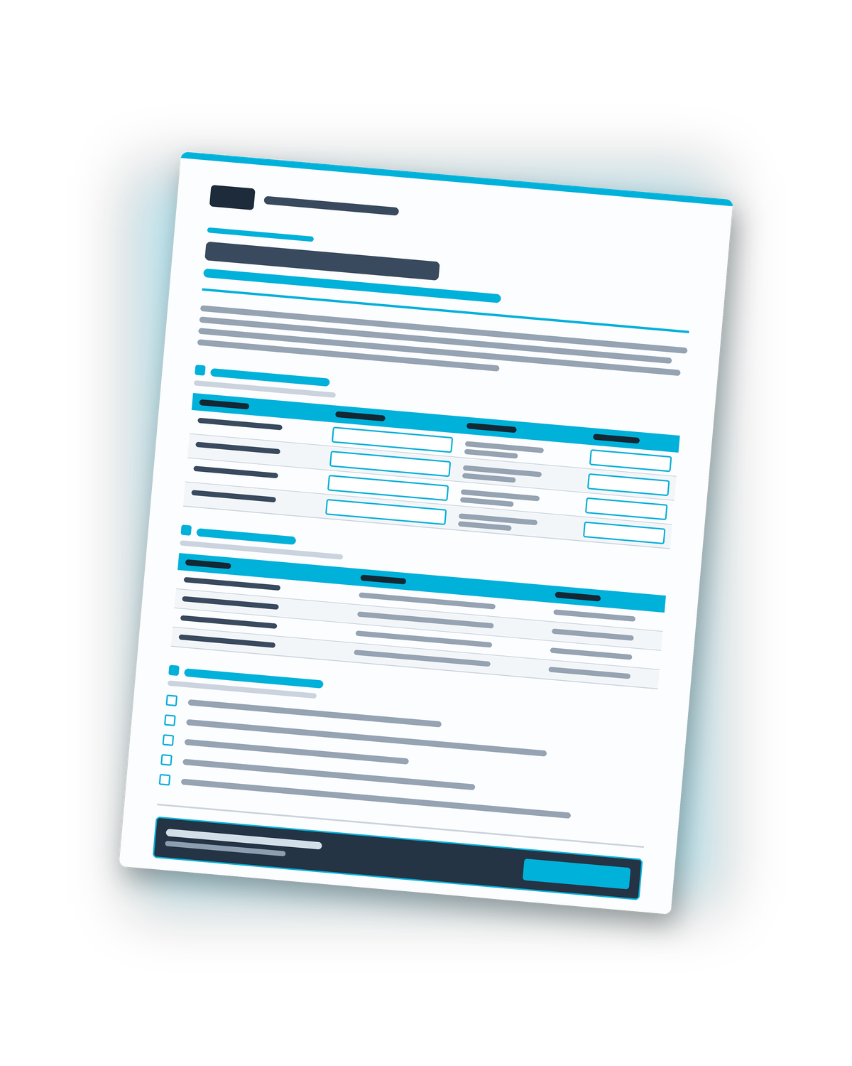 Preview mockup of the Who Speaks When command template