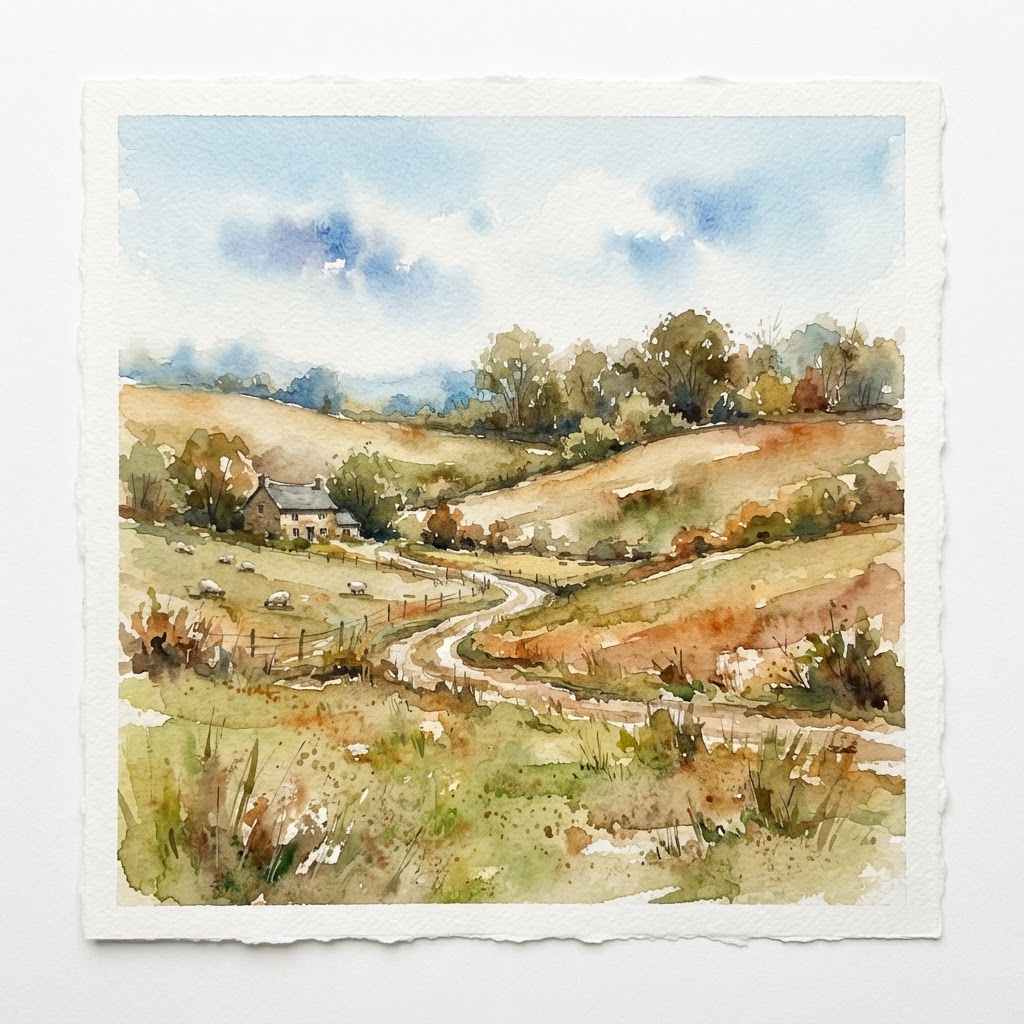 Watercolor: Watercolor Landscape