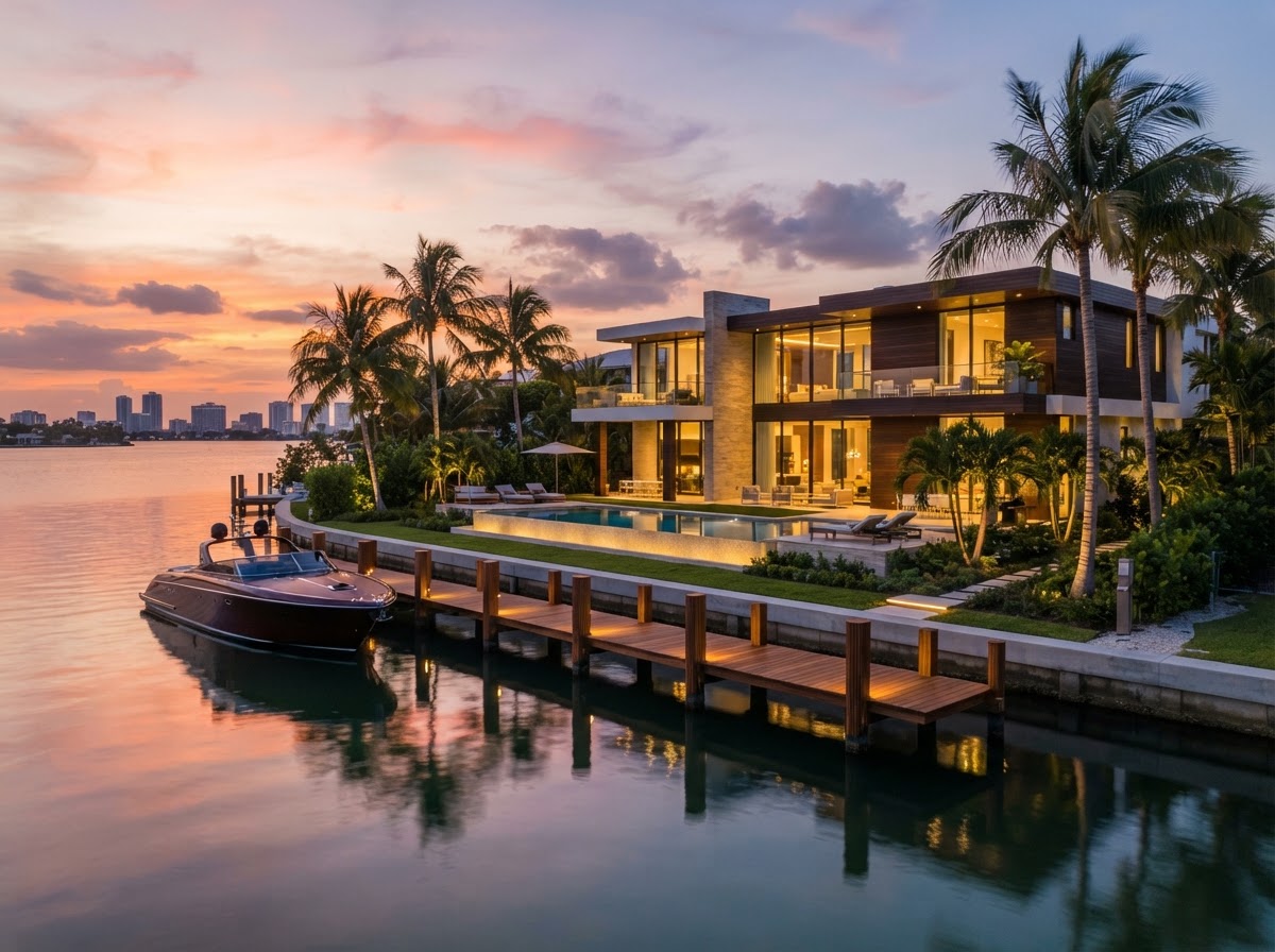 Waterfront luxury villa