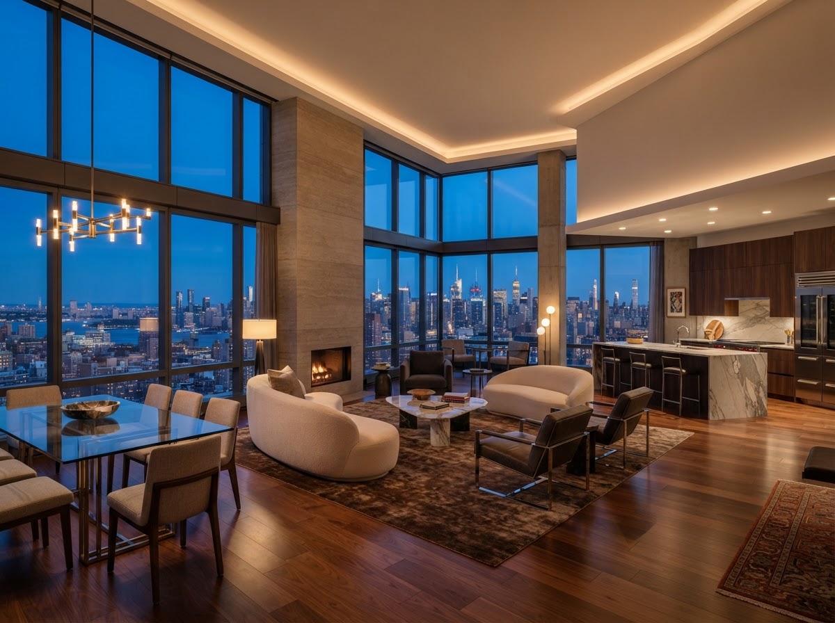 Luxury penthouse interior