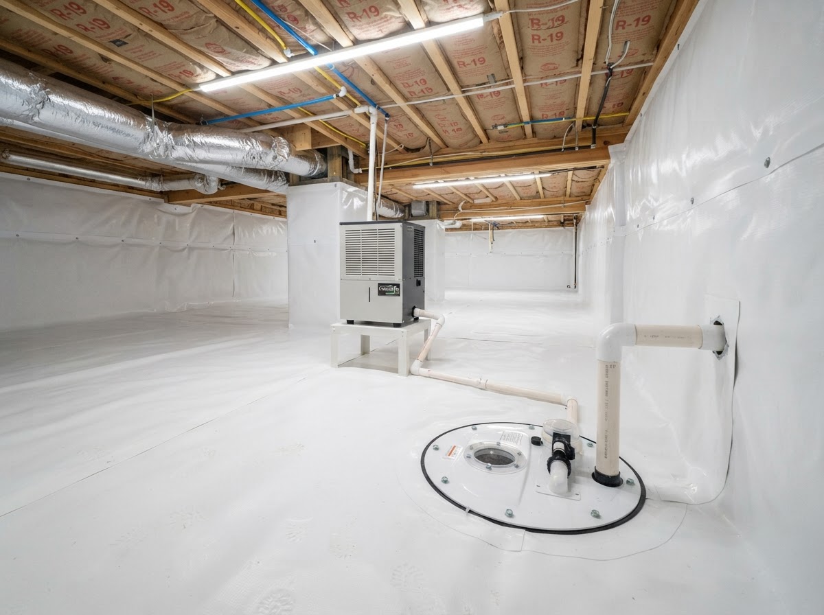 Encapsulated crawl space and foundation work in Murfreesboro, TN