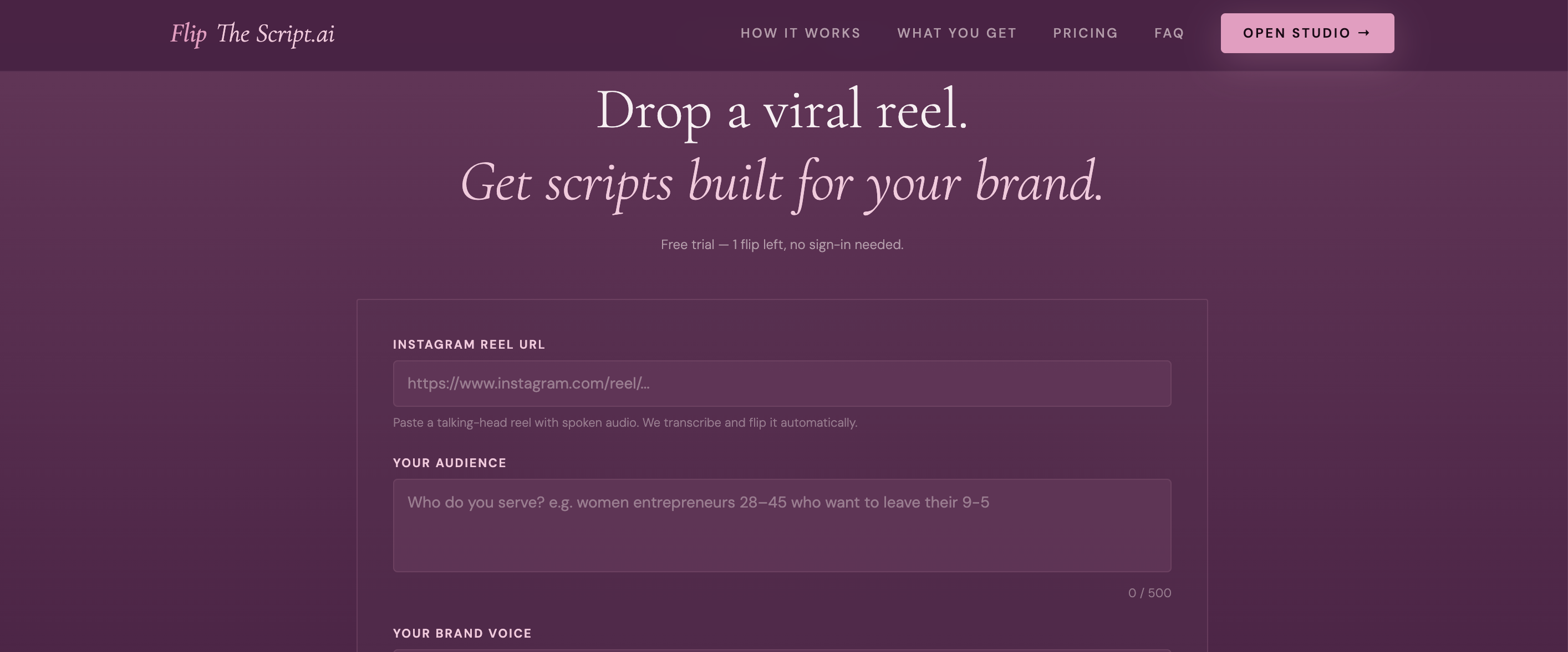 AI Reel-to-Script App