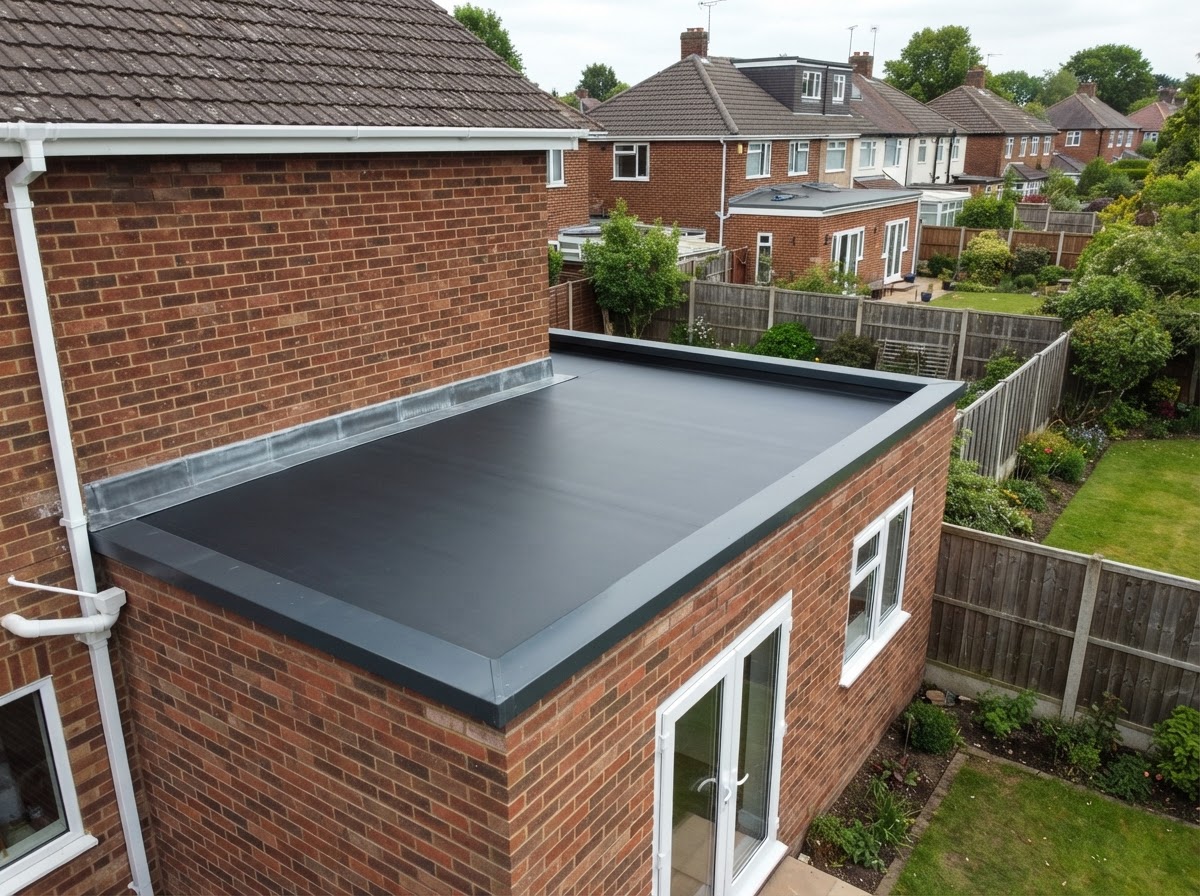 EPDM Flat Roof — example of roofing work