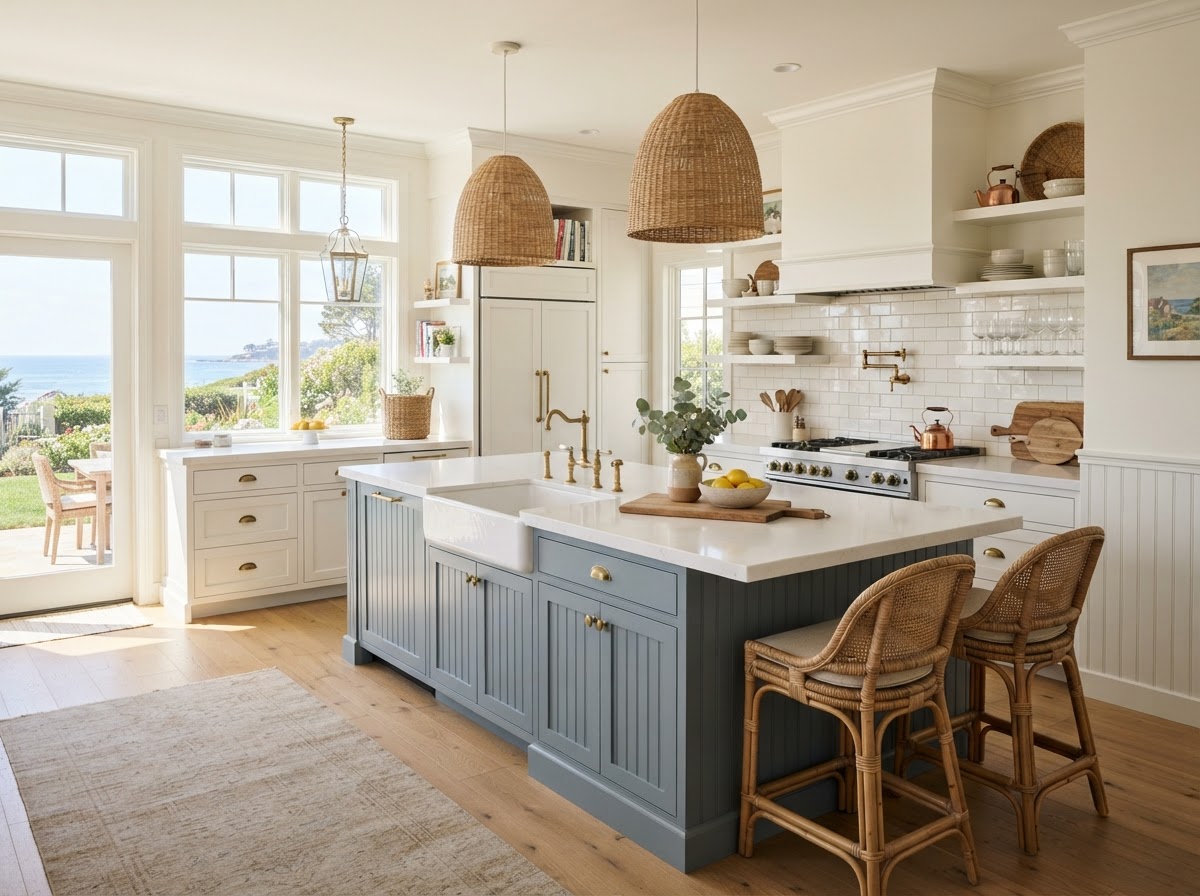 Kitchen with Coastal Quartz Kitchen