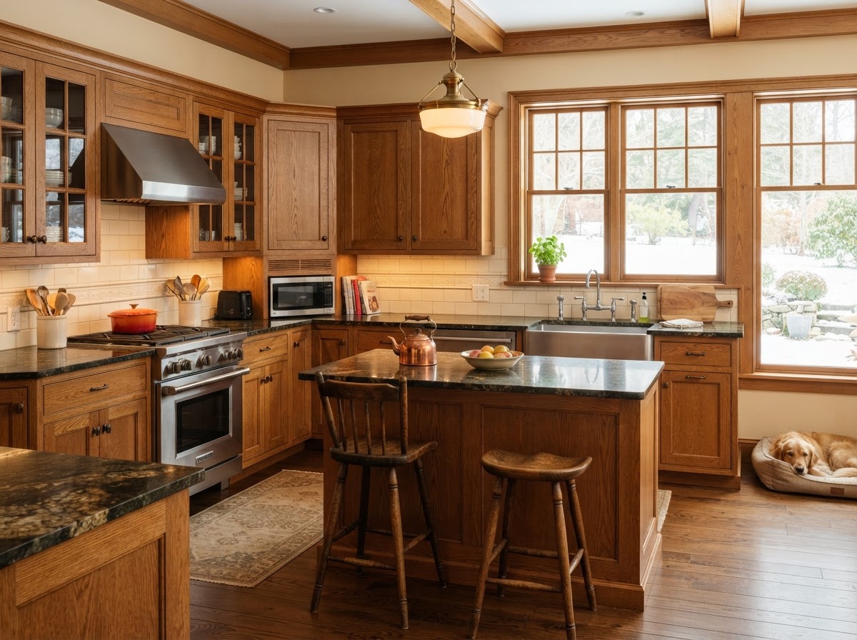 Kitchen with Ubatuba Granite Kitchen