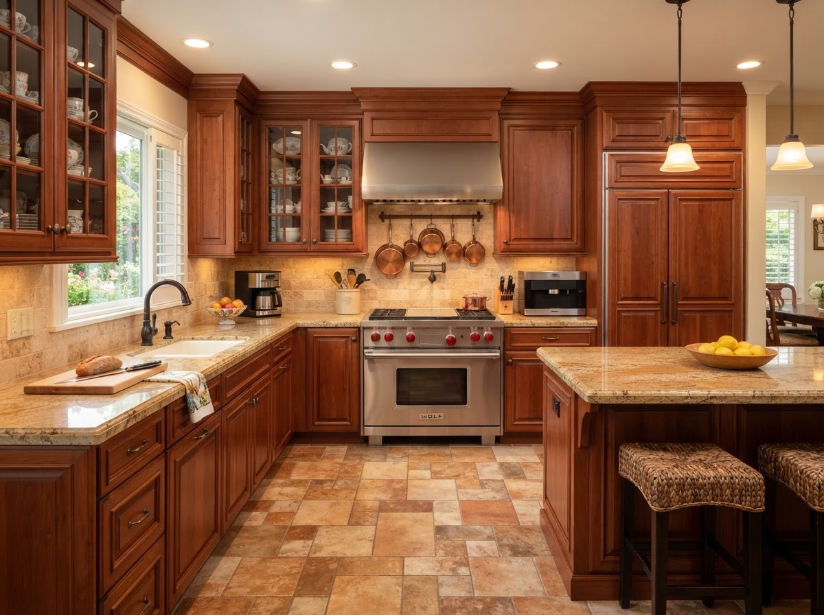 granite kitchen with undermount sink