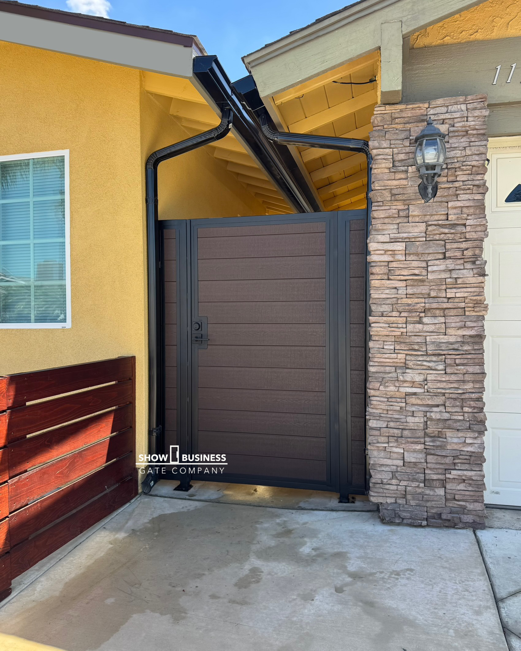 Black Metal Framed Walk Gate