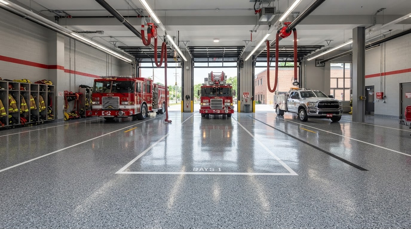 Municipalities epoxy flooring