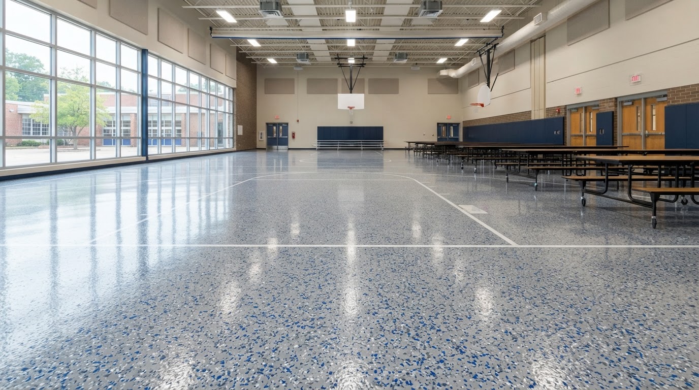 Schools epoxy flooring