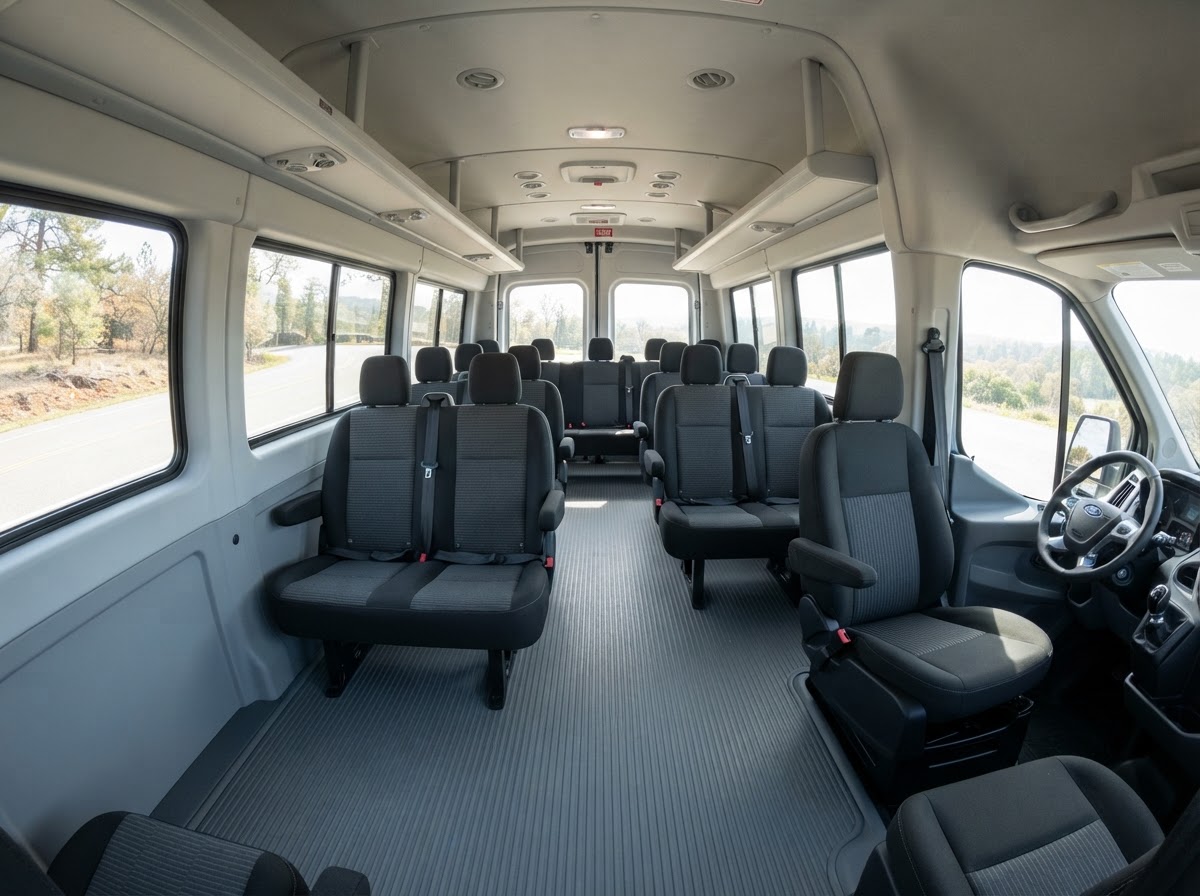 2019 FORD TRANSIT 350 XL — interior cabin