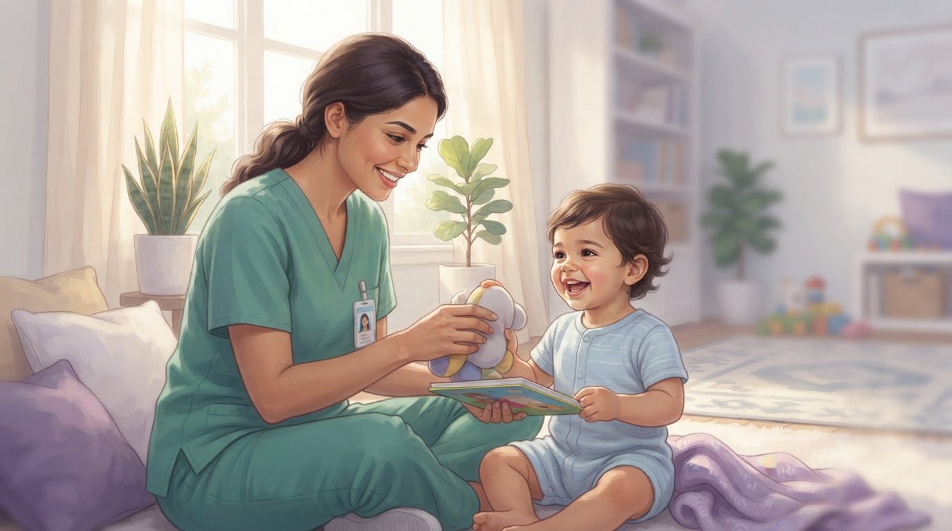 رعاية طبية منزلية للأطفال — رعاية صحية منزلية في جدة