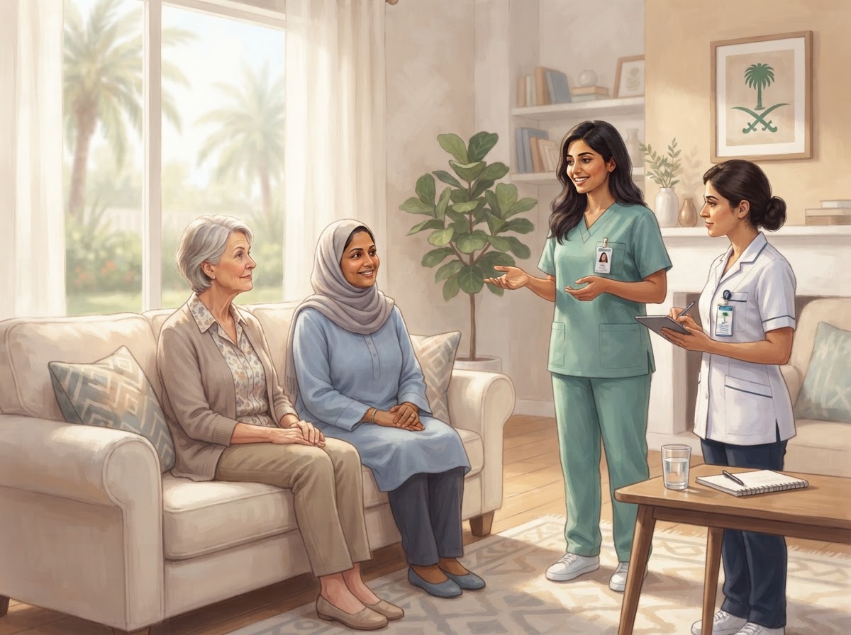 الترجمة للأجانب — رعاية صحية منزلية في جدة