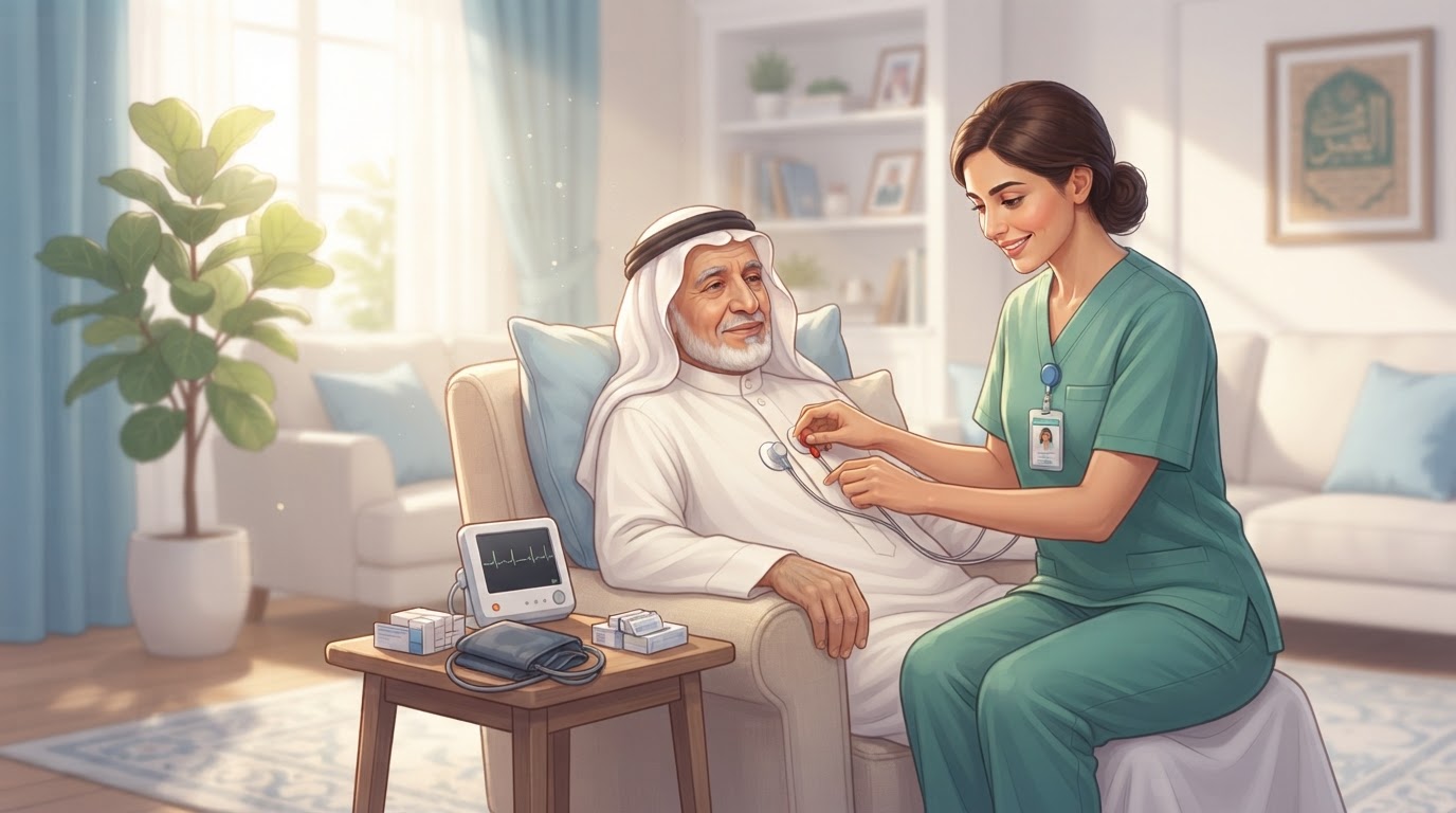 الأشعة والتخطيط المنزلي — رعاية صحية منزلية في جدة