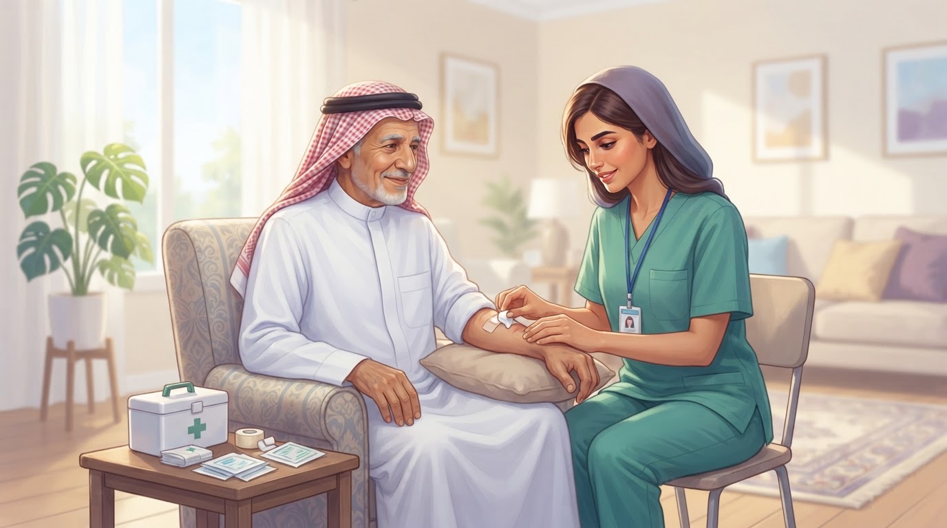 خطوات العناية بالجروح في المنزل