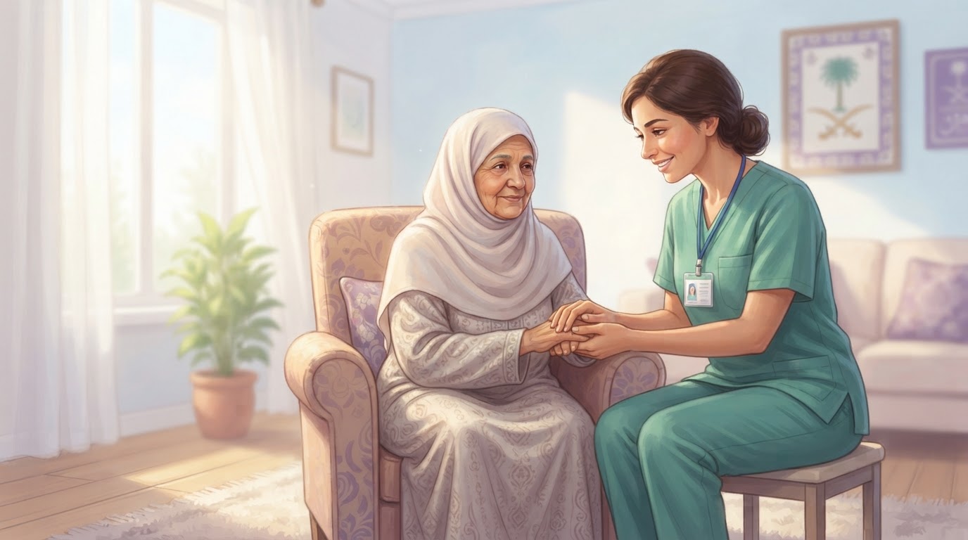 رعاية منزلية للمسنين — رعاية صحية منزلية في جدة