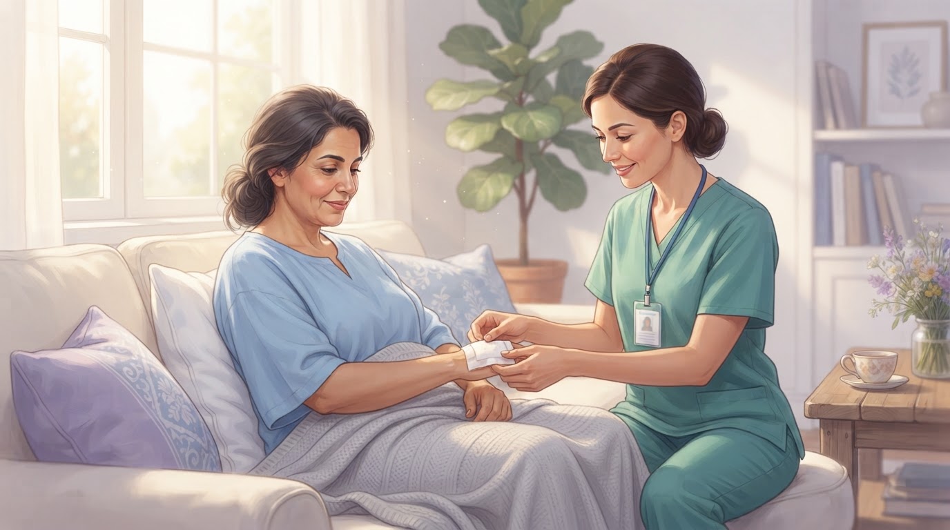 رعاية ما بعد العمليات الجراحية — رعاية صحية منزلية في جدة
