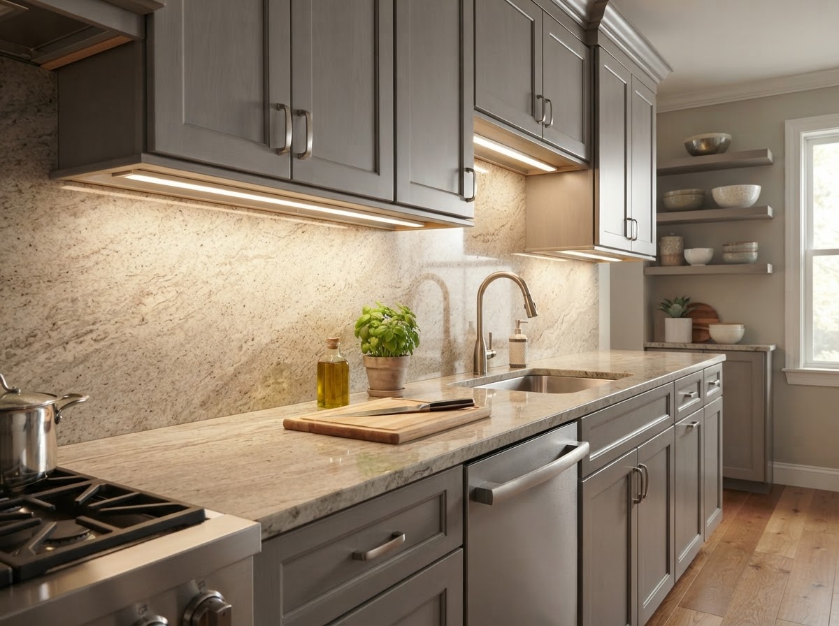 LED Under-Cabinet Task Lighting Install