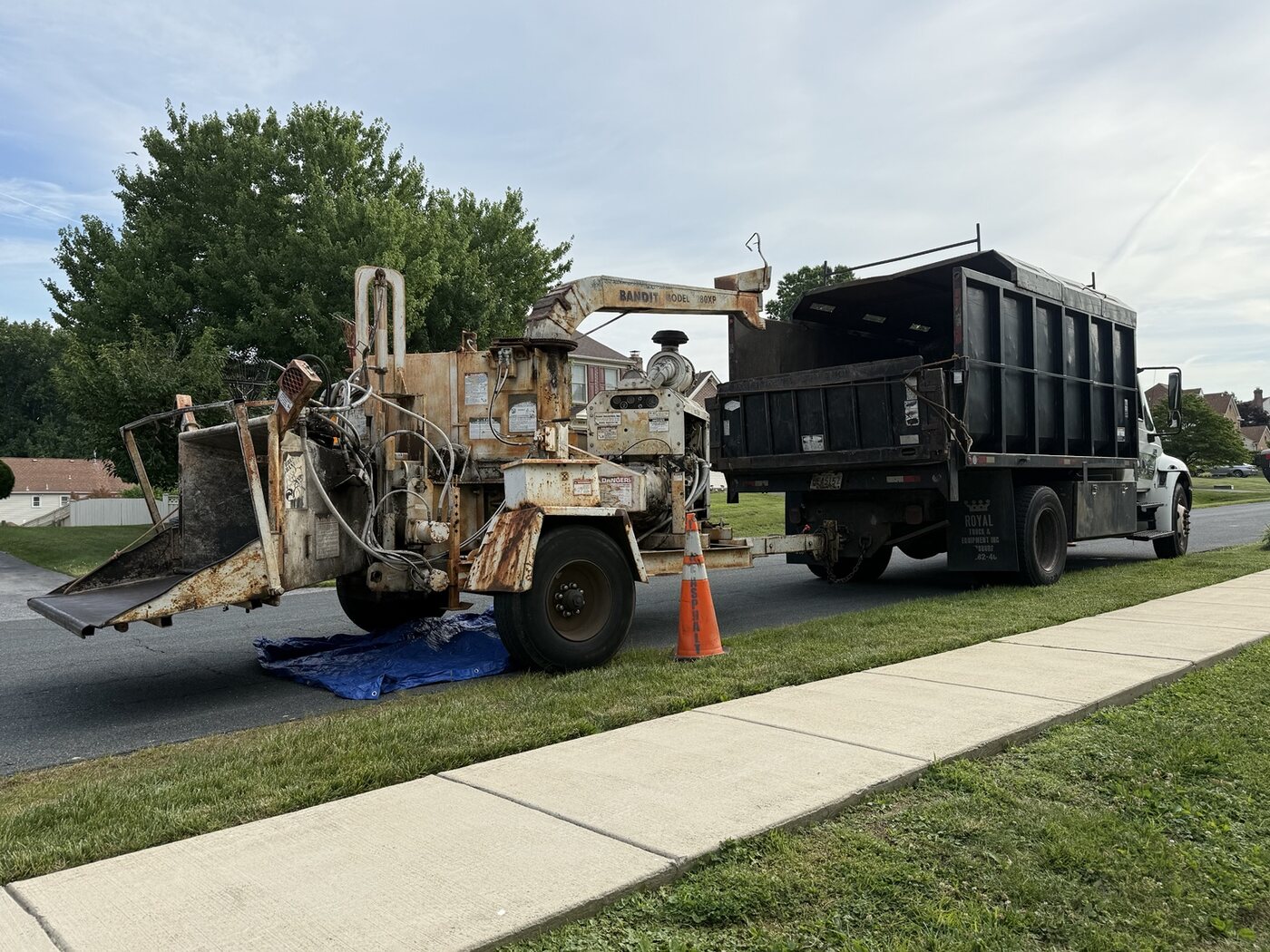 Stump Grinding by Chris Tree Services in Maryland