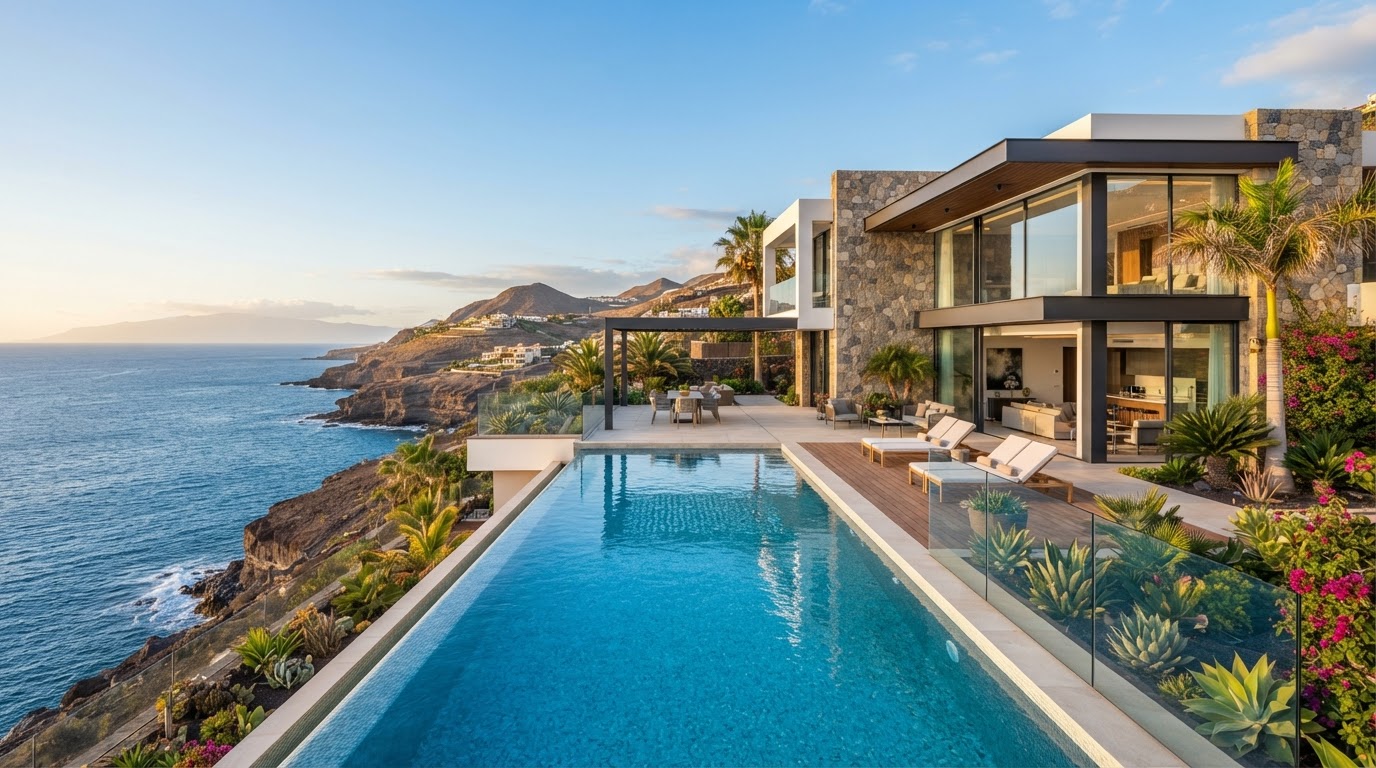 Luxueuze oceaanzicht-residentie in Tenerife Zuid