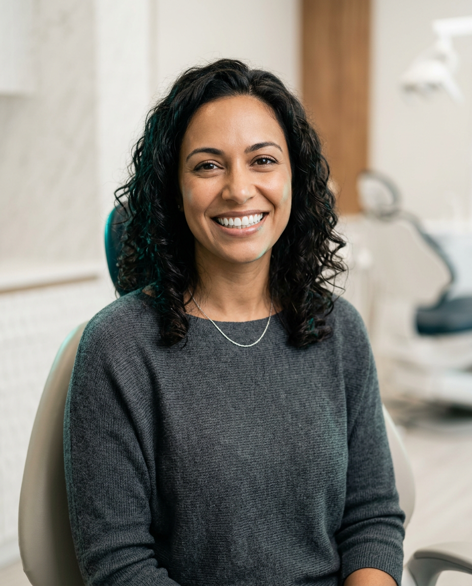 Smiling patient at John M. Chaves, DDS