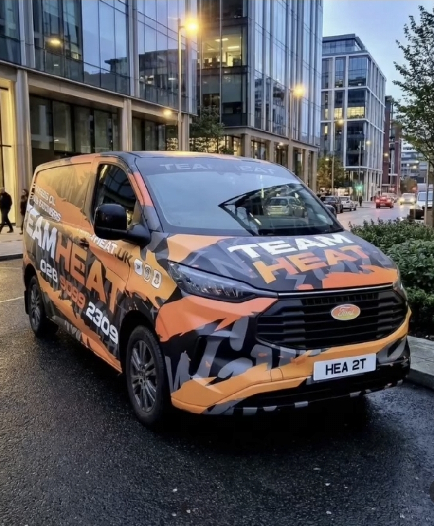 Official TeamHeat branded Ford Custom response van HEA 2T in Belfast
