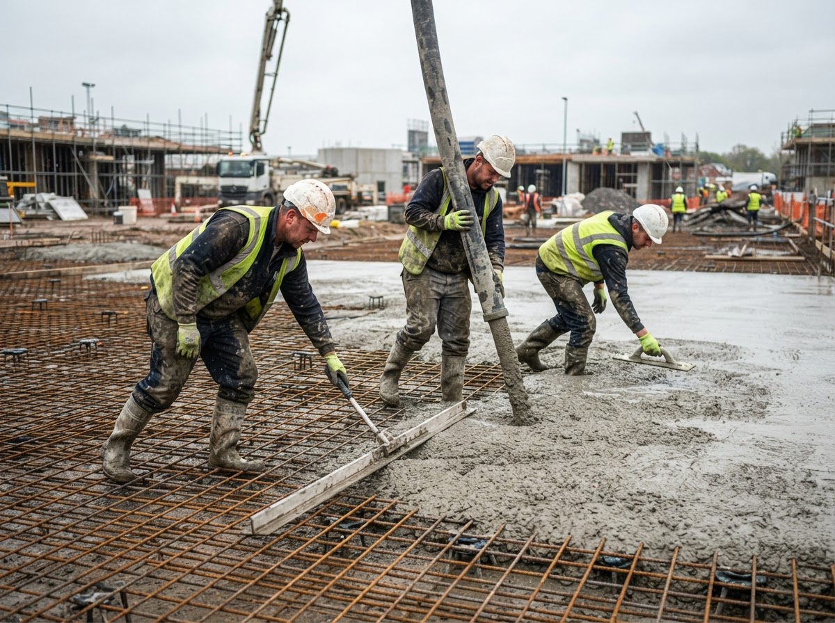 Losa con armadura de hierro en Neuquén Capital — LC Construye S.A