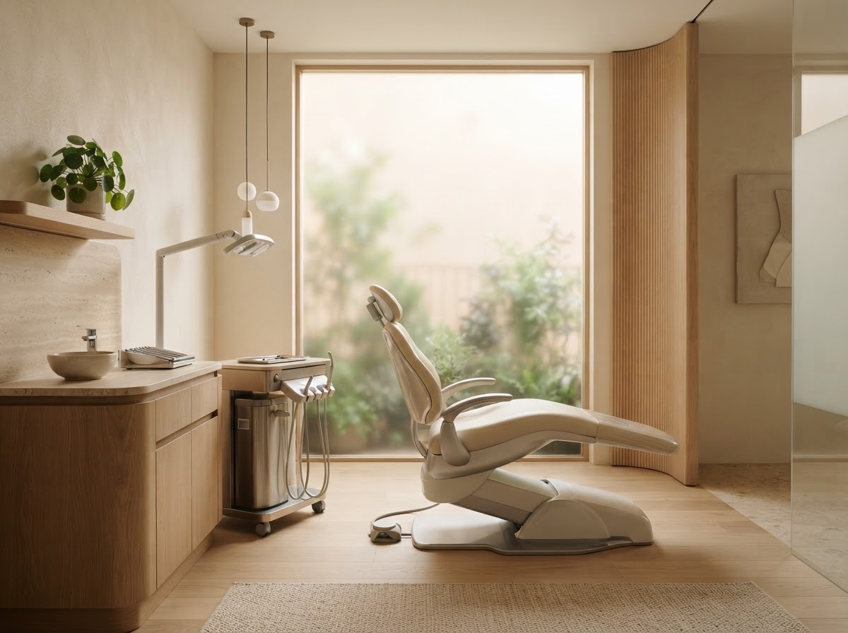 Calm, modern dental clinic interior at Guildford Heights