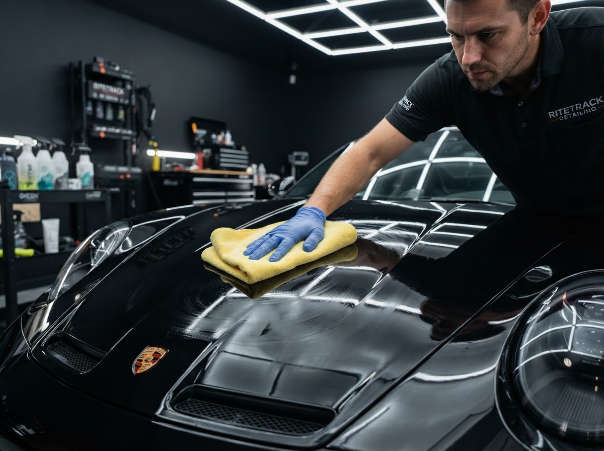 Aplicação do produto no carro