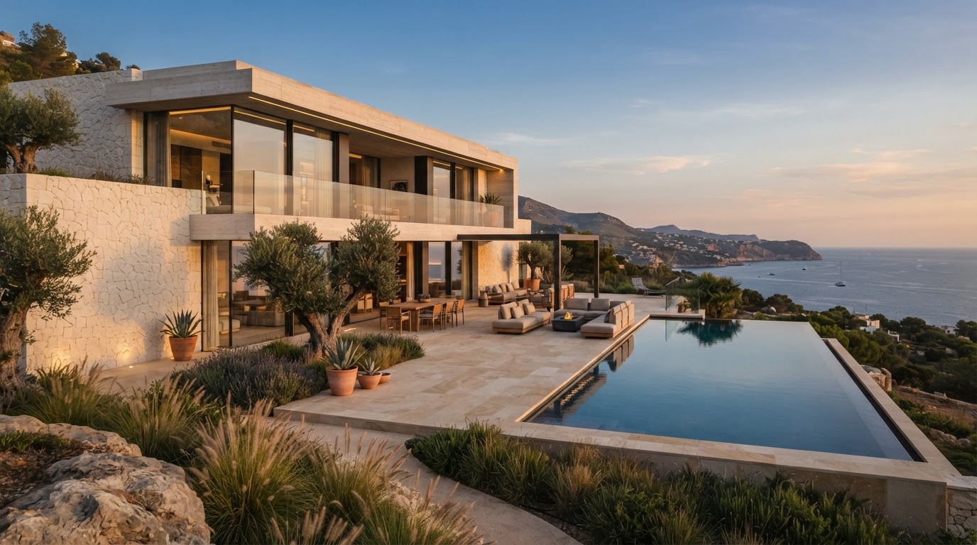 Villa contemporánea de lujo en la Costa Blanca — arquitectura mediterránea