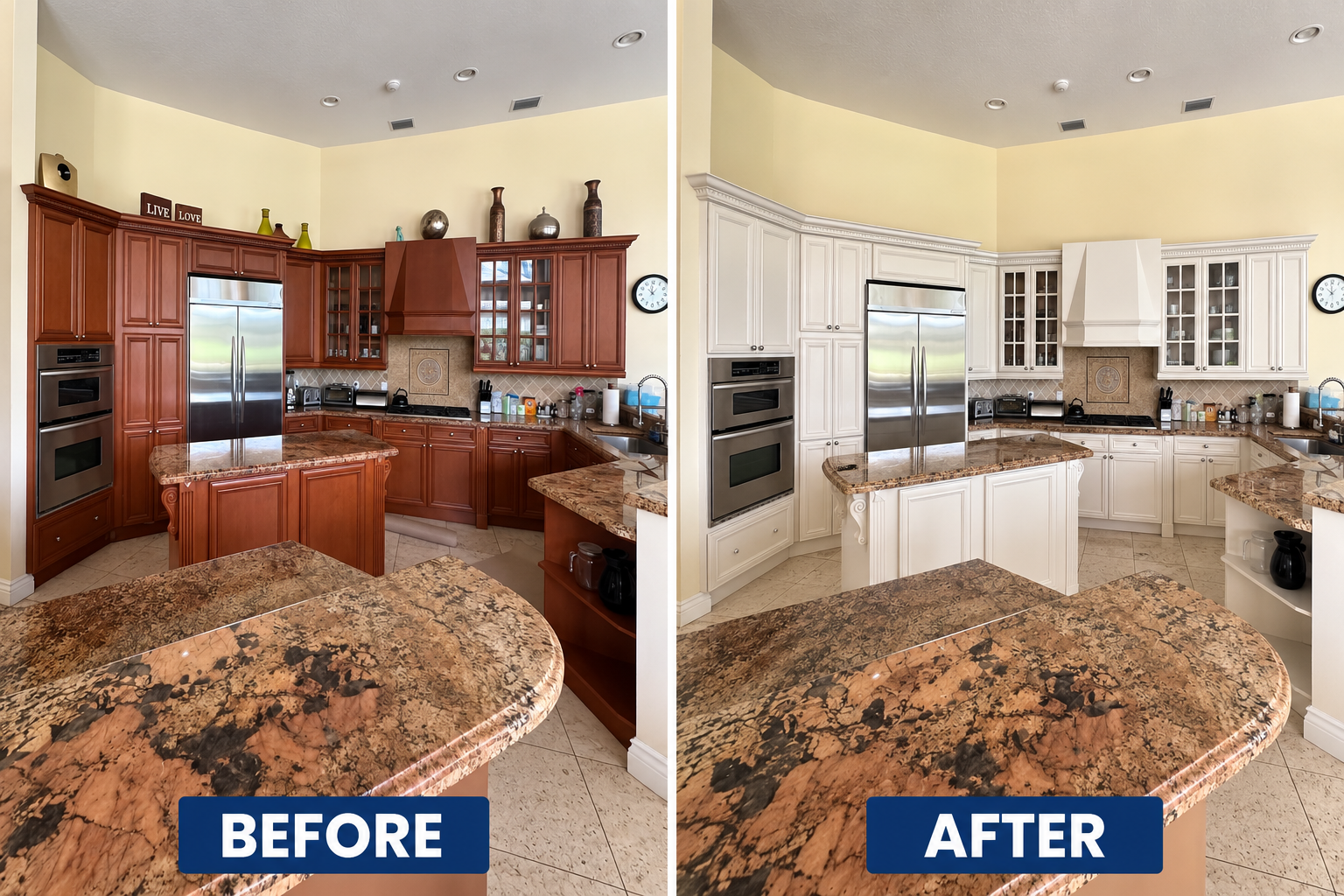 Kitchen Cabinet and Countertop Refinishing