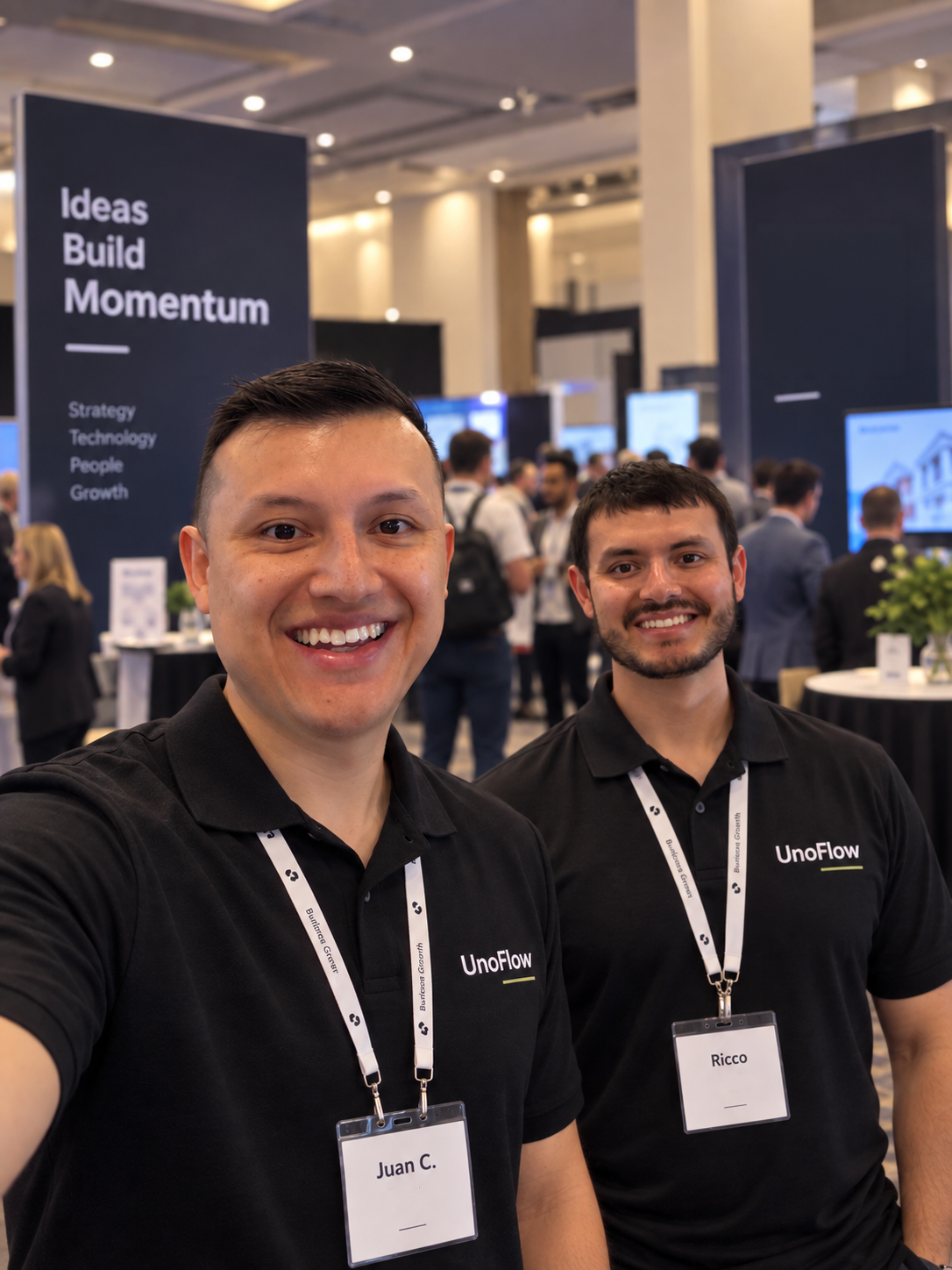 Juan and Ricco, co-founders of UnoFlow
