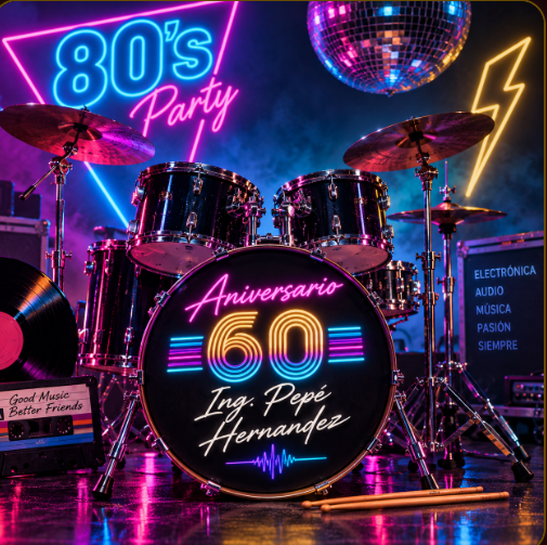 80's Party · Aniversario 60 · Ing. Pepé Hernández