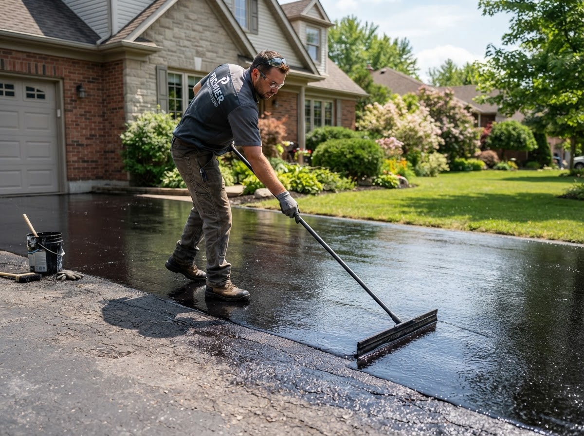 Seal Coating work performed by THE MAIN PAVING LLC