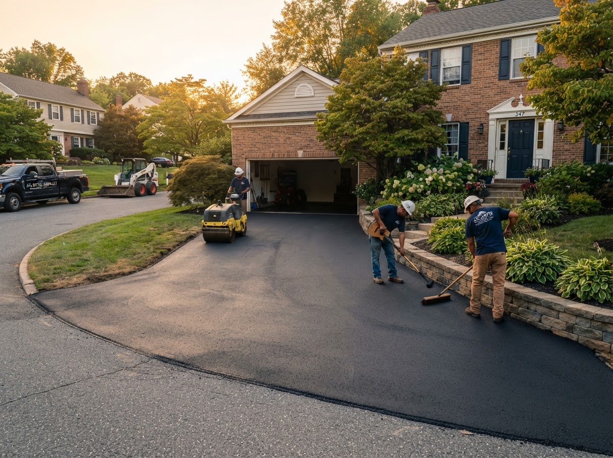 Concrete work performed by THE MAIN PAVING LLC