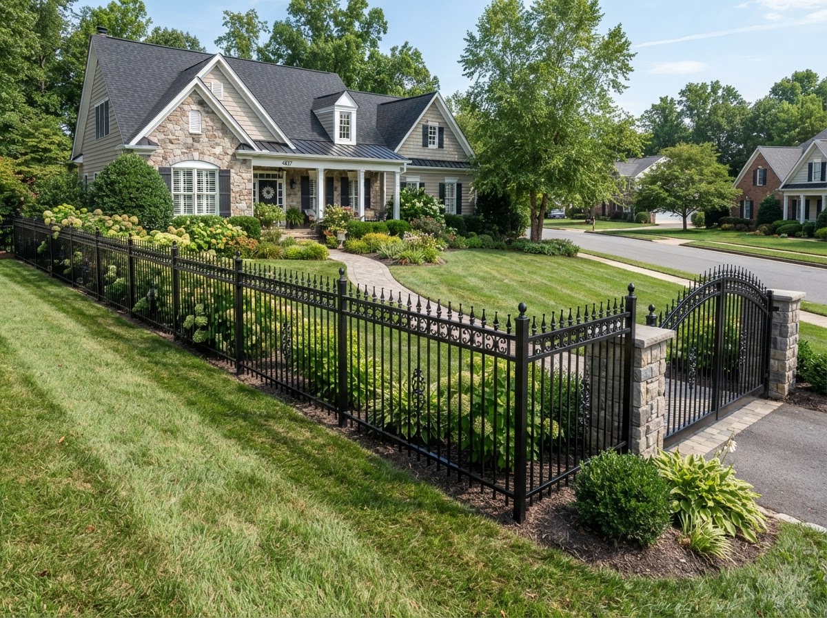 Fences work performed by THE MAIN PAVING LLC