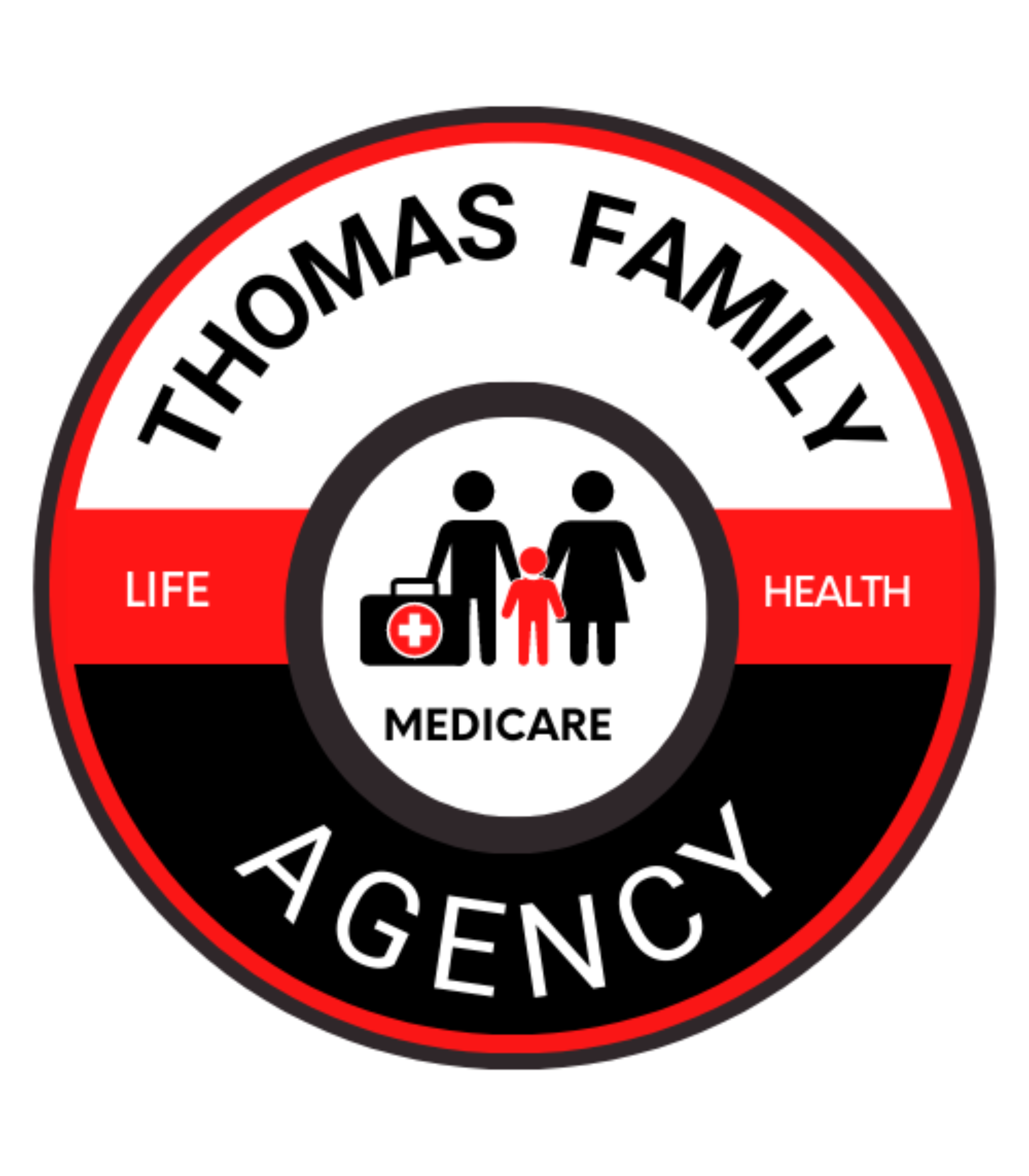 Thomas Family Agency Logo - Health, Wealth, Life