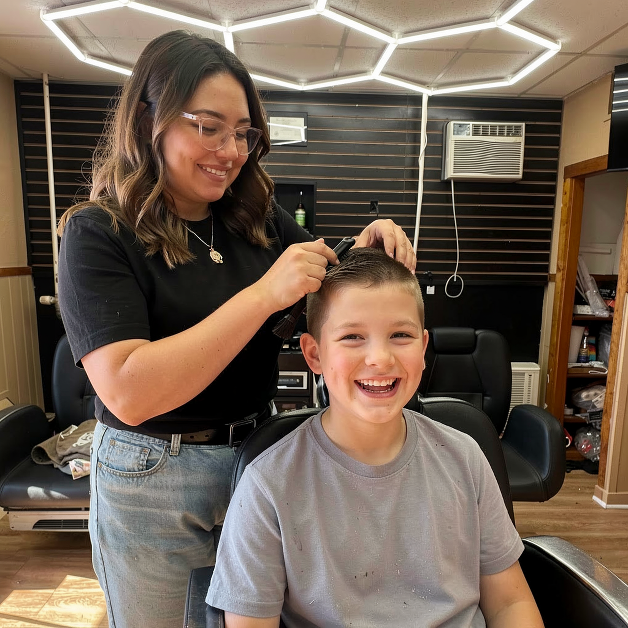 Kids' Haircuts at D&L Studio barbershop in Columbus, WI