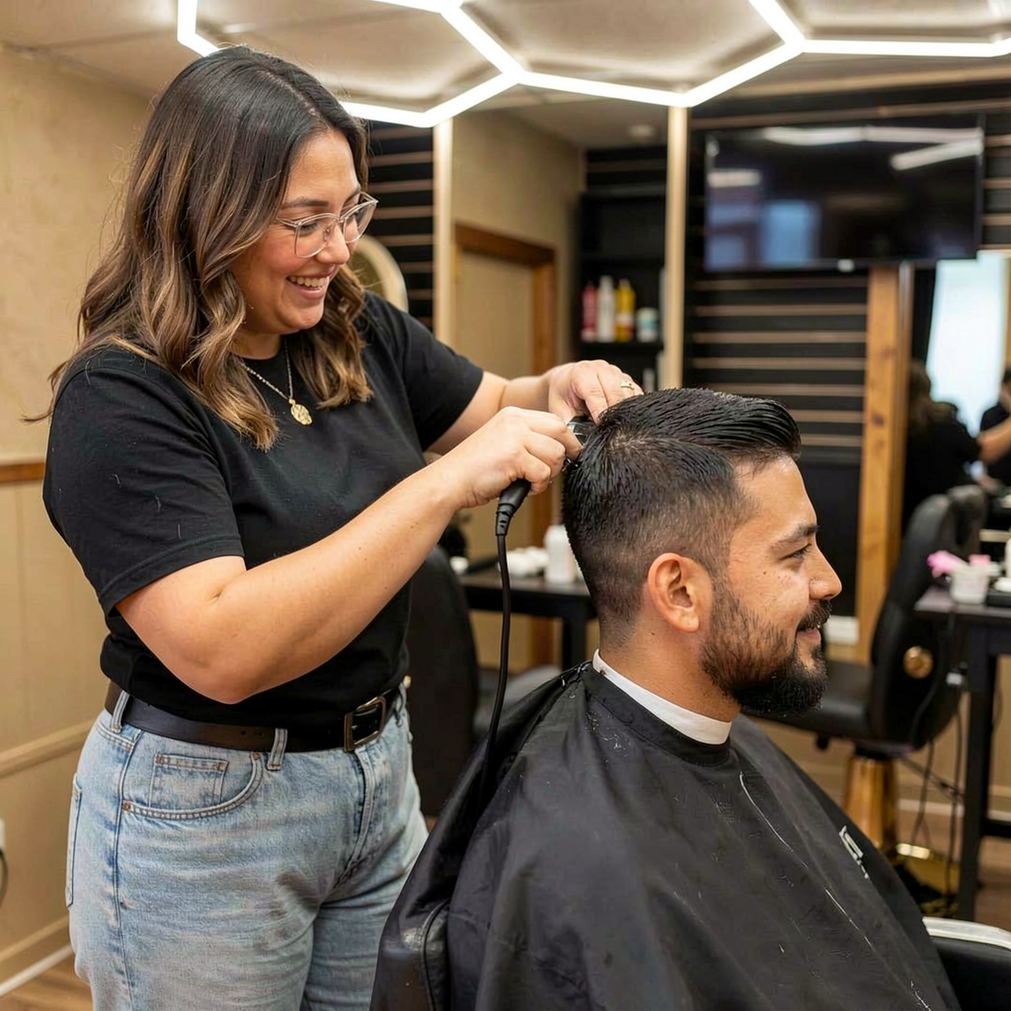 Men's Haircuts at D&L Studio barbershop in Columbus, WI