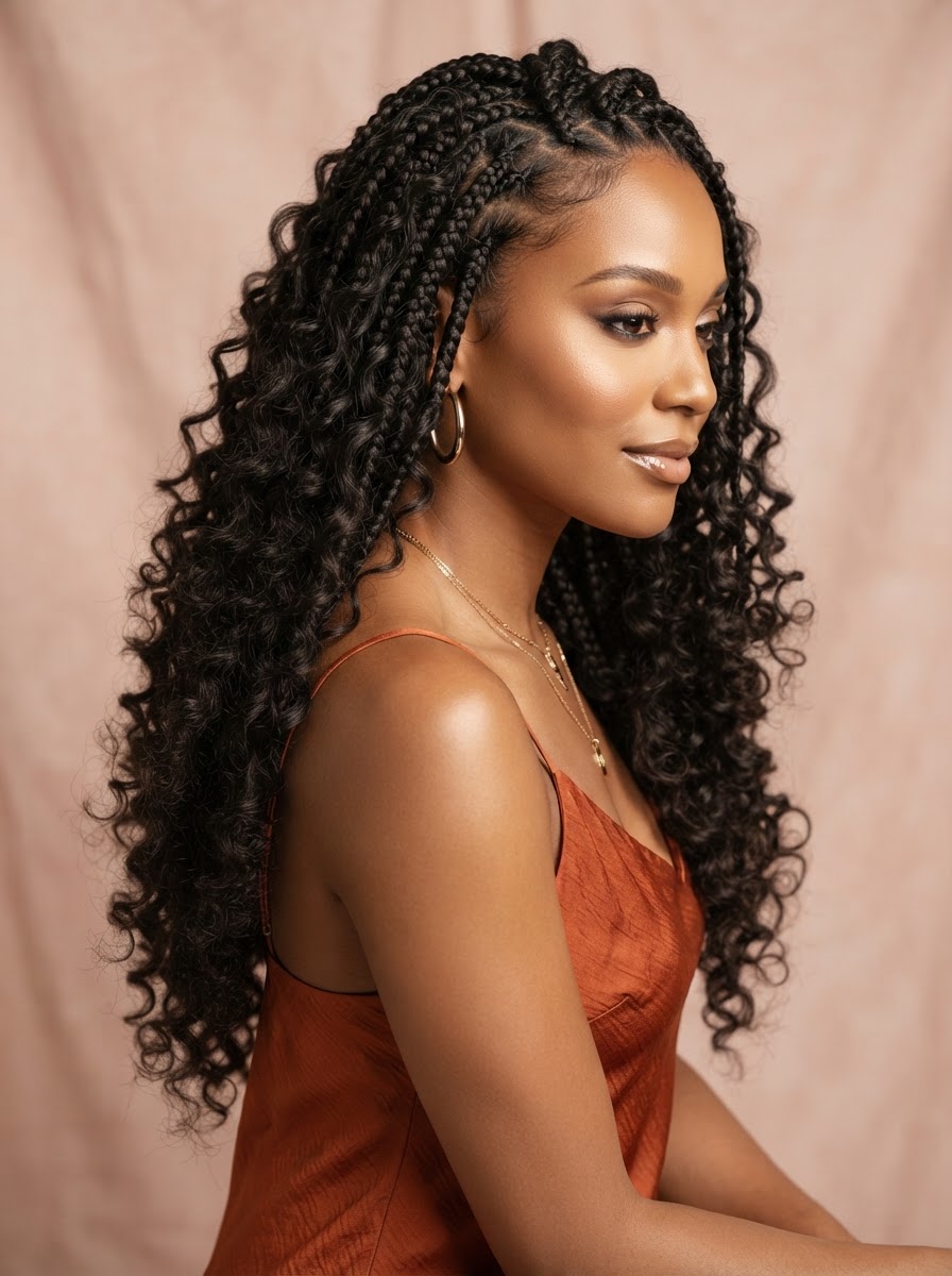 Curly Boho Braids