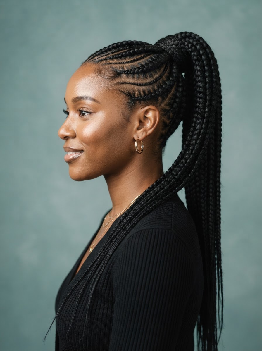 Feed-In Ponytail