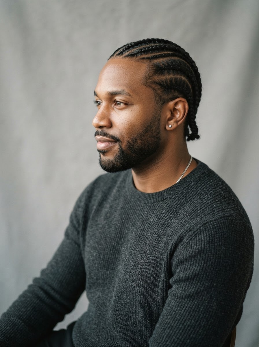 Men's Natural Plaits