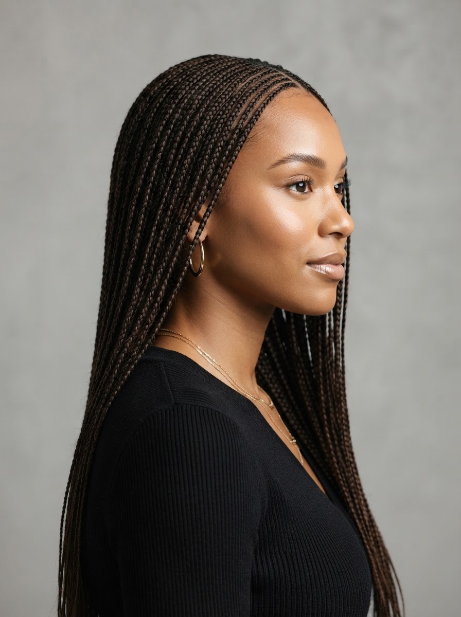 Small Knotless Braids