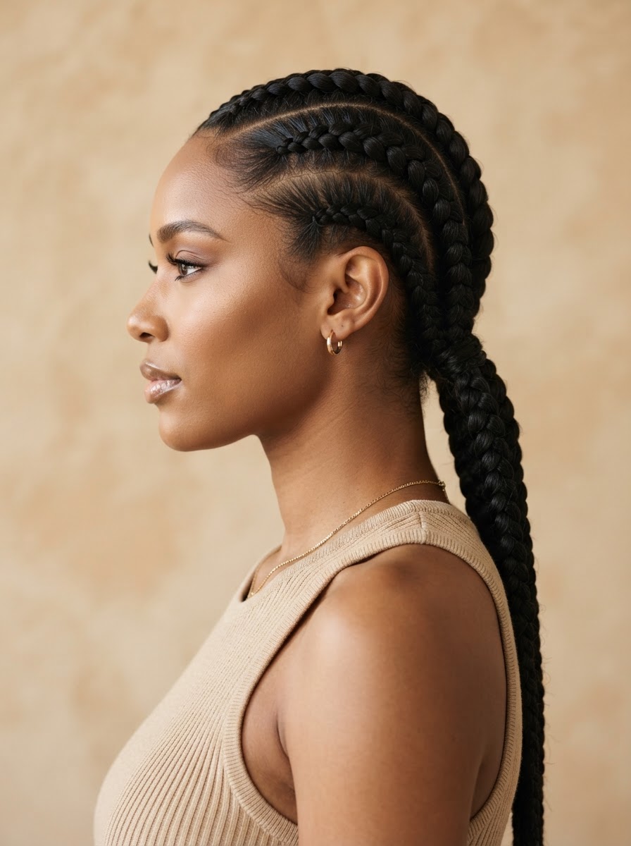4 Feed-In Braids