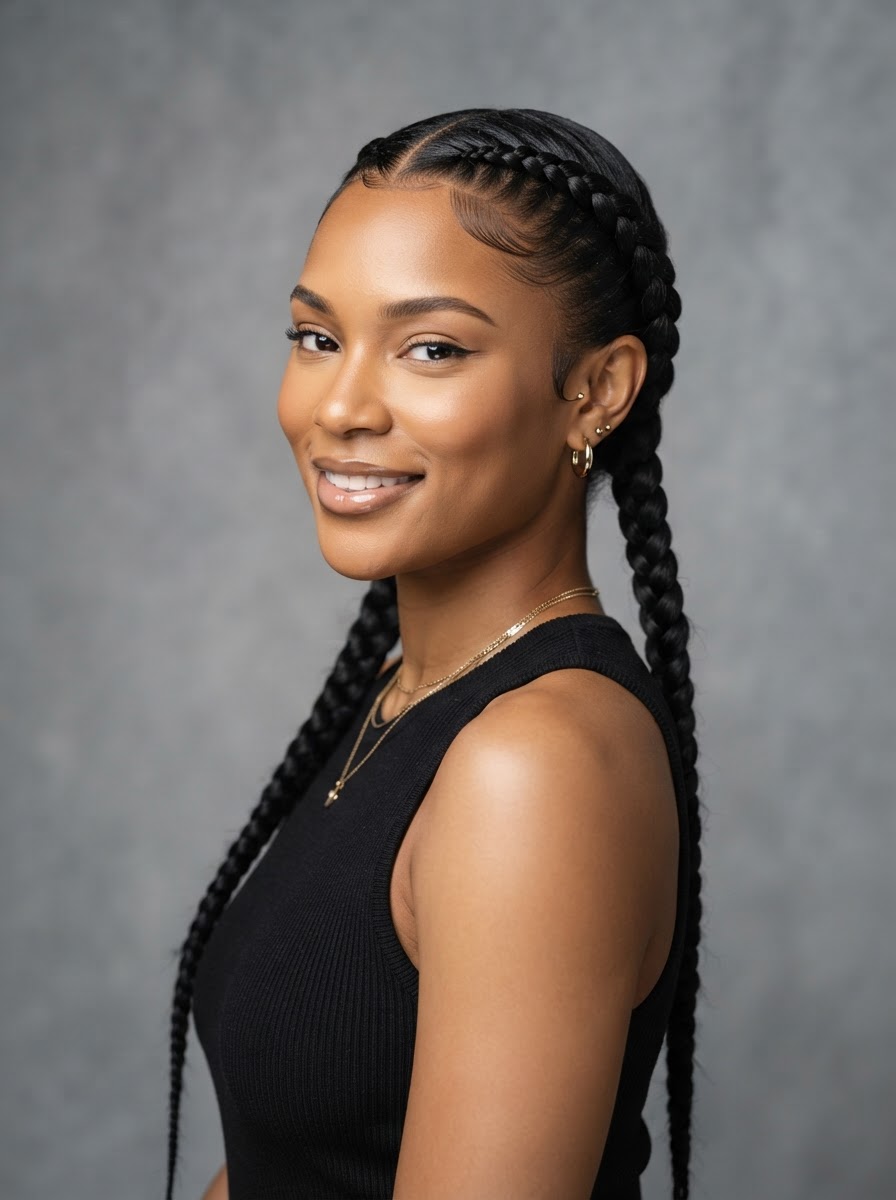 2 Feed-In Braids