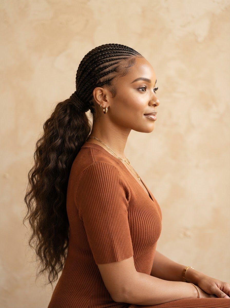 Feed-In Ponytail