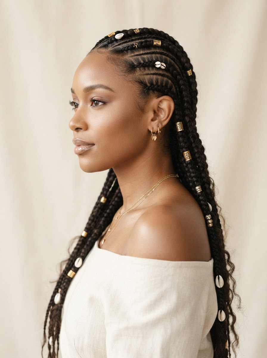 Fulani Knotless Braids