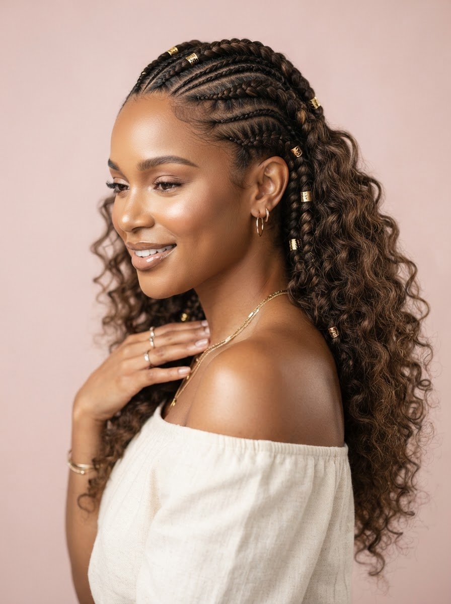 Boho Feed-In Braids