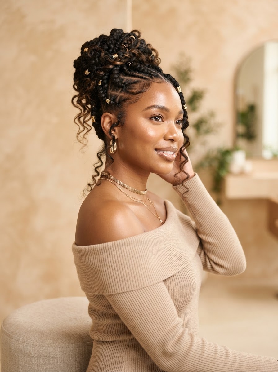 Goddess Braided Updo