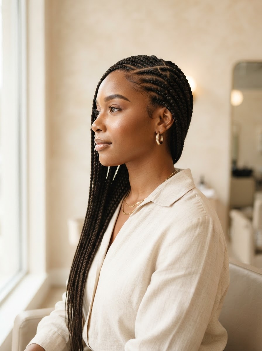 Side Lemonade Braids