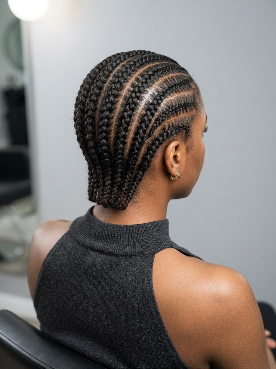 Natural Hair Cornrows